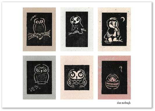 Australian Owls Print